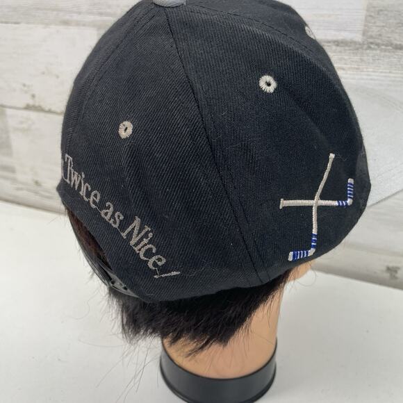 Coed Naked Ice Hockey Hat Men's OS Black Snapback On Ice Is Twice As Nice Cap - Picture 5 of 12